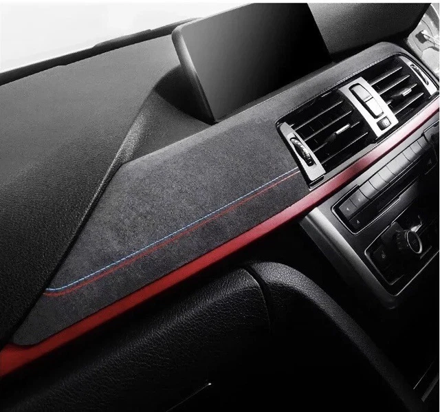 2x Carbon Fiber Center Console Dashboard Panel Trim Cover For BMW 3 Series 12-18 - Foto 3