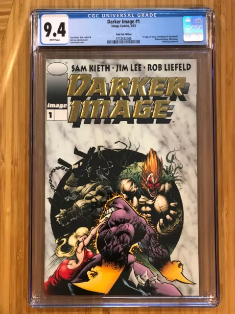 DARKER IMAGE #1 1st Maxx Deathblow Bloodwulf 1993 GOLD foil CGC 9.4