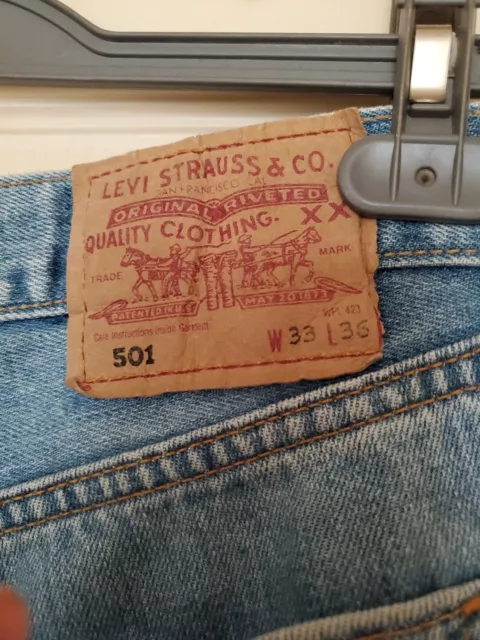 Jeans Levis Vintage Clothing  501 XX  W33 L36 Taille40