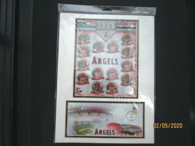 2008 Los Angeles Team Composite Art w/USPS 2008 Anaheim CA Post Mark