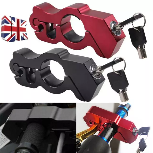 Motorbike Handlebar Throttle Grip Lock Motorcycle Security Brake Bike Scooter UK