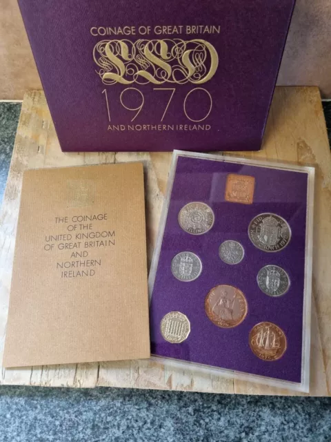 Proof Set of The Royal Mint Coinage of  Great Britain and Northern Ireland  1970