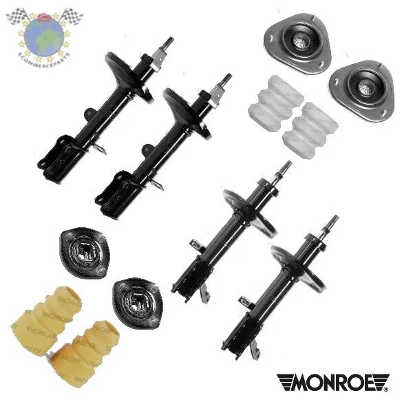 Kit ammortizzatori ant+post con supporti e parapolvere m per FORD PUMA r3g ##k