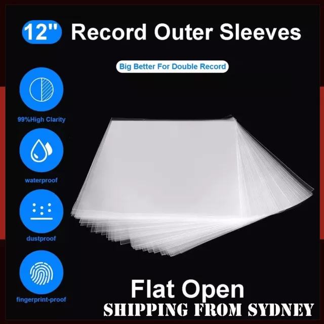 BULK BUY Vinyl Sleeves Outer Plastic Record Sleeves 7 and 12