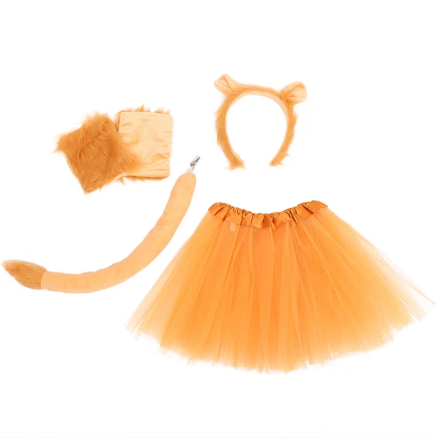 Lion Tutu Costume Plush Lion Tail Lion Costume Accessory Set