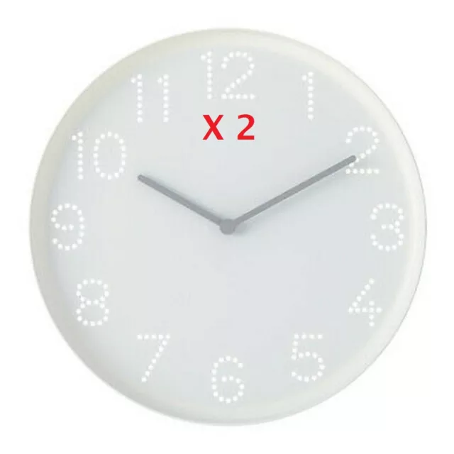 PLUTTIS wall clock, low-voltage/black, 28 cm - IKEA