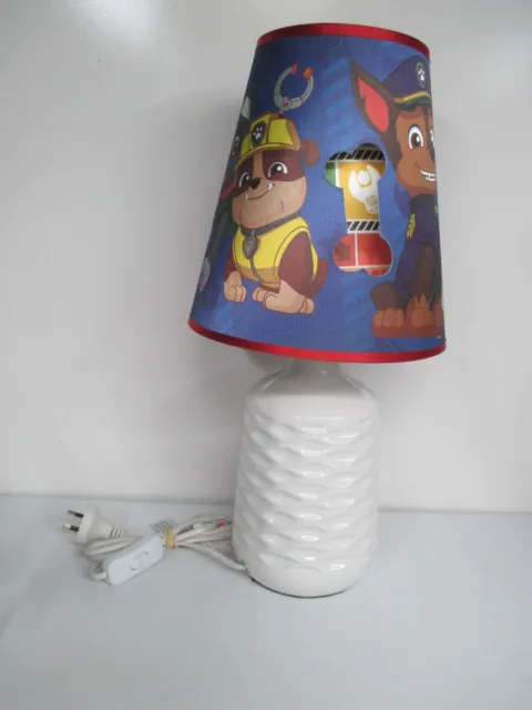Nickelodeon Paw Patrol Table lamp with ceramic base stand.