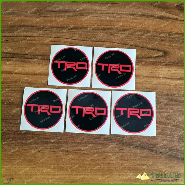 CENTER CAPS RED LAMINATED Vinyl Decals Stickers Kit 63mm Any Size EUR