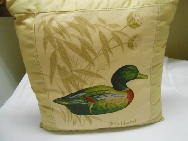 Nice vintage Single Mallard Duck Pillow soft cotton Cloth SALE 0.99