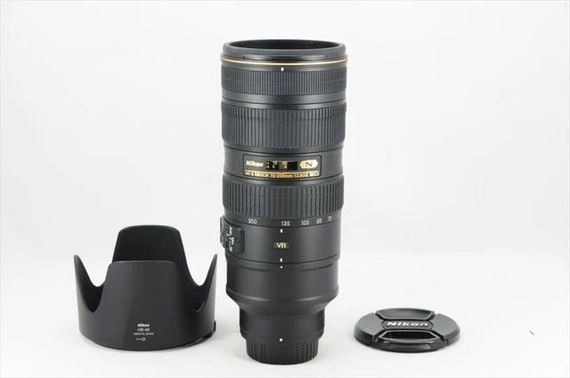 Nikon AF-S NIKKOR 70-200mm f/2.8 G ED VR II Lens + Hood Near Mint #4869N