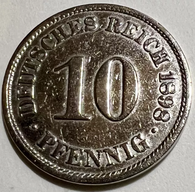 Deutsches Kaiser-Reich 10 Pfennig 1898-A