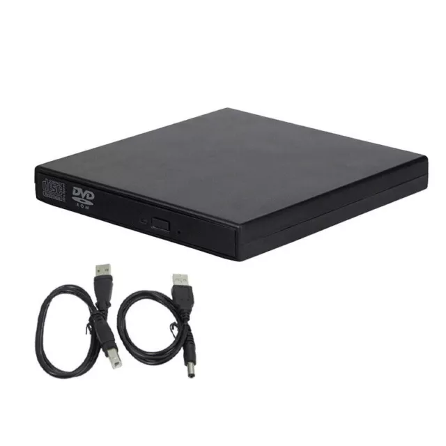 USB External CD RW DVD ROM Writer Burner Player Drive PC Laptop for Mac Windows 2