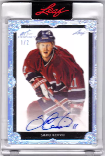 Saku Koivu 2022 Leaf Art of Hockey Auto #1/2