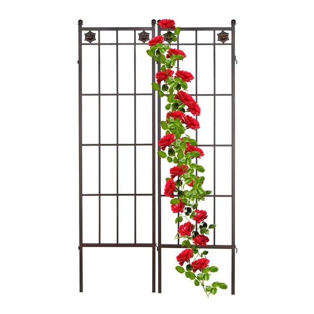Rankgitter Metall Rankhilfe Garten Rosenspalier Rankspalier Rosengitter 2er Set