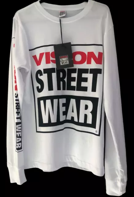 Brand New! OG Box Logo Vision Street Wear Long Sleeve Skate T-Shirt - XS X Small