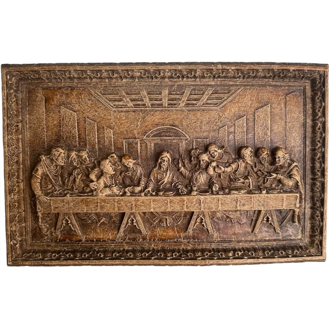 LEONARDO DA VINCI'S Last Supper 3D Jesus Christ 12 Apostles Vintage Art ...