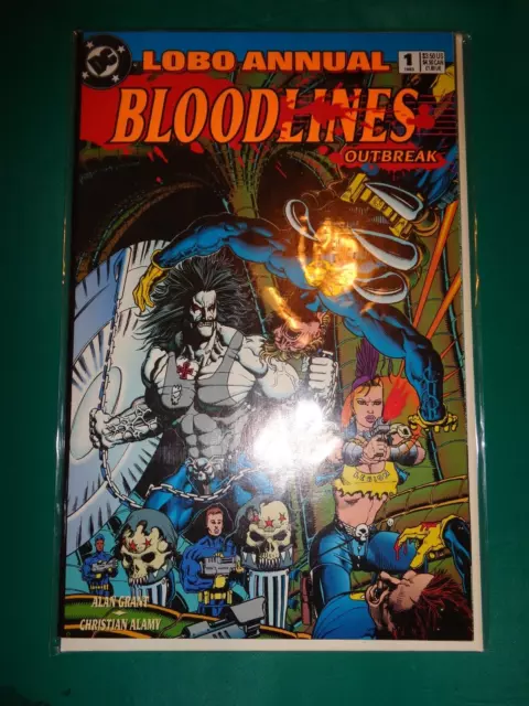 1993 DC Comics Lobo Annual Bloodlines Outbreak #1 Comic Book