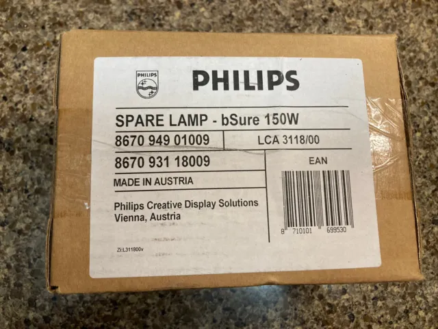 New Oem Philips Lca 3118 Bsure 150W Projector Bulb Lc 3135, Lc 3141, Lc 3142, Xc