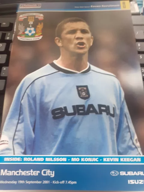 Coventry City v Manchester City, 2001-02