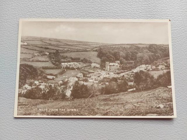 Vintage Postcard St Neot Village Cornwall Unposted