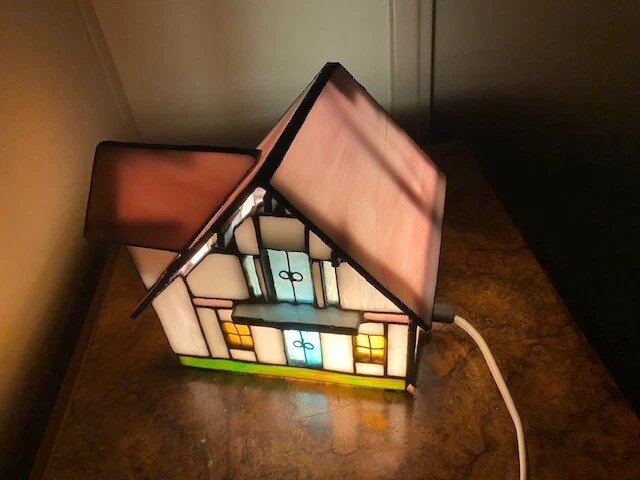 LAMPE DE TABLE Vintage Maison Vitrail Style Tiffany EUR 70,00 - PicClick FR