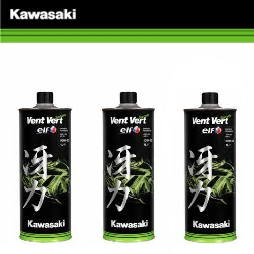Set 3 Lt L Oil Vent Vert Kawasaki Synthetic 10w 50 10w50