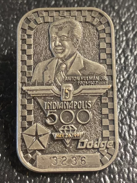 1991 INDY 500 Bronze Pit Badge