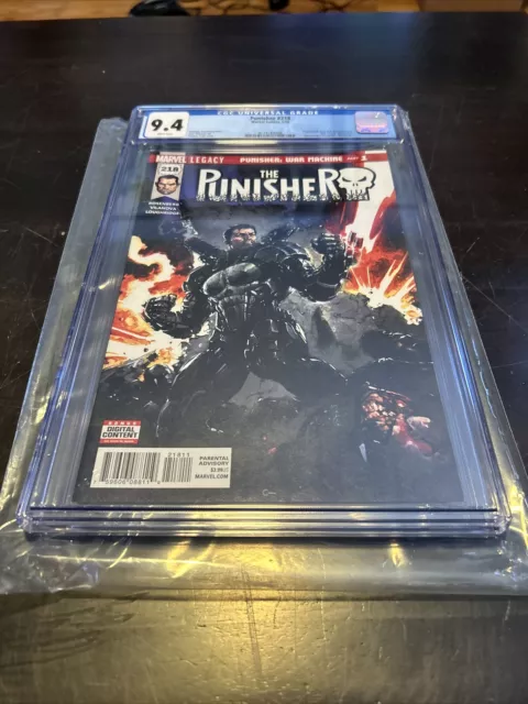 Punisher #218 War Machine 2018 CGC 9.4 Marvel Comics 1st Appearance War Machine