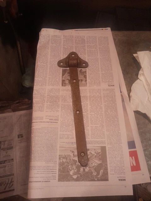Vintage Antique Barn Door Strap Hinge Stamped 12