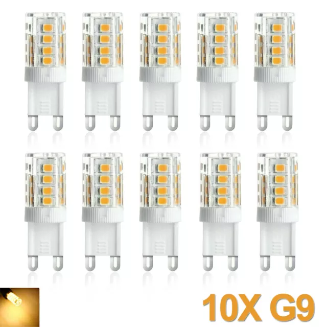 10X G9 LED 5W Birne SMD 2835 führte Energiesparlampen Warmweiß Super Bright 220V