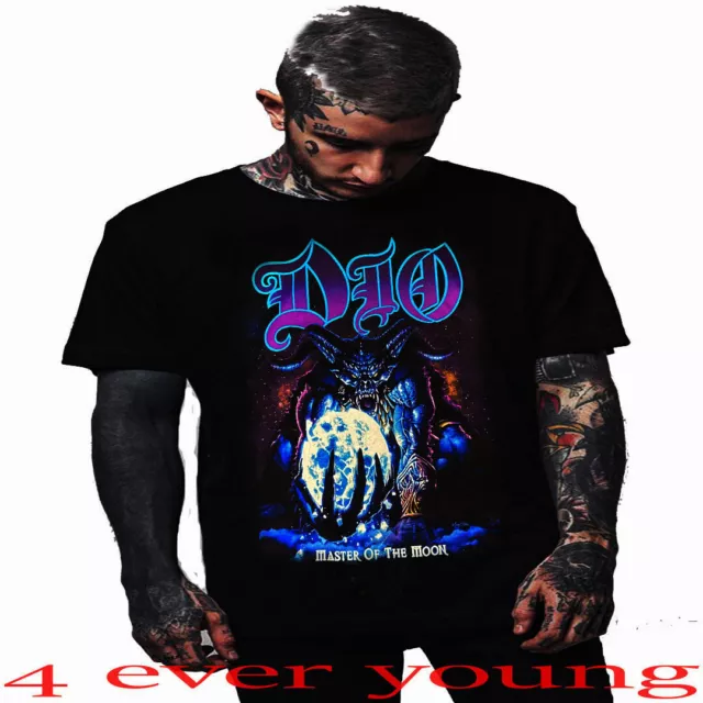 Dio Ronnie James Master Of The Moon Hard Rock Men's Sizes Black T Shirts
