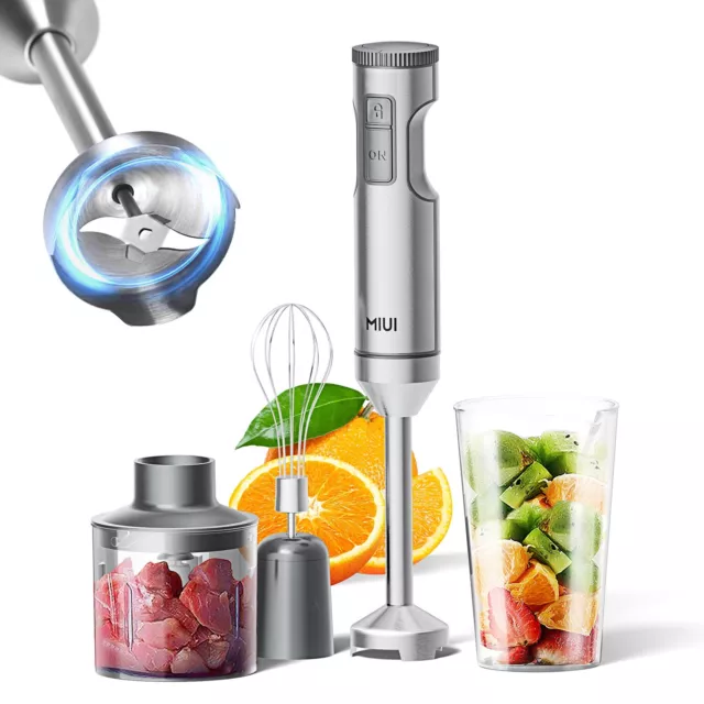 MIUI Handheld Blender Electric 1000W Powerful 4-in-1 Stick Mixer, Food Whisk