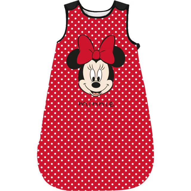 Disney Minnie Mouse Baby Mädchen Schlafsack leicht wattiert Reißverschluss Gr.70