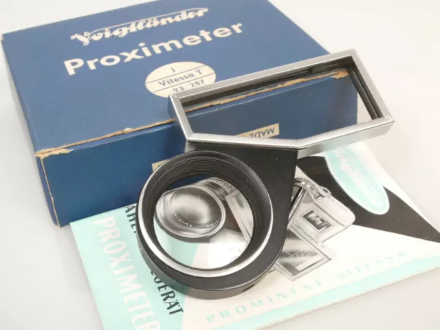 Voigtländer PROXIMETER I Nahvorsatz 93/287 für Vitessa T Close Focus TOP n. Mint 2