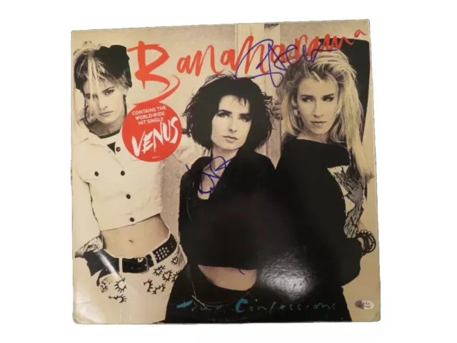 "Bananarama" Sara Dallin Keren Woodward Hand Signed Album Cover PAAS COA