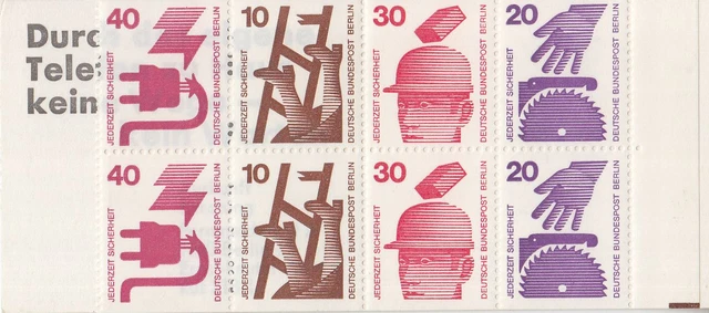 Berlin Markenheftchen MH 9 dII ohne ZB postfrisch (3072)