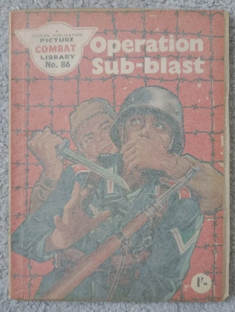 VINTAGE MICRON COMBAT Picture Library Comic No 86 Operation Sub-Blast ...