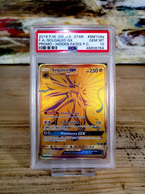 Psa 10 Gem Mint Solgaleo Lunala GX Hidden Fates Promo P