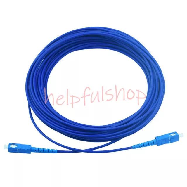 30M SC UPC Fiber Optic Patch Cord Anti rat Armored SM Single 9/125 Fiber Cable