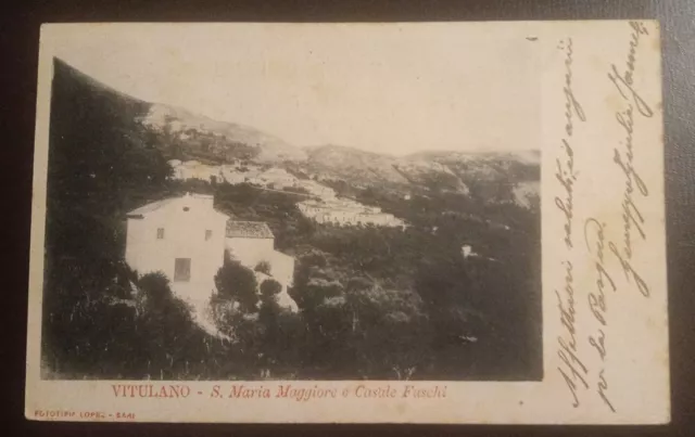 1905 Vitulano (Benevento) - S. Maria Maggiore e casale Fuschi (ed. Lopez - Bari)