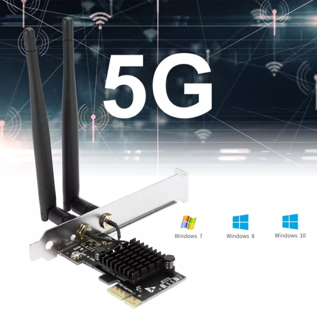 Scheda di rete wireless, SU   interna WiFi PCI-E frequenza 5G  WIN7/8/10/11 1200