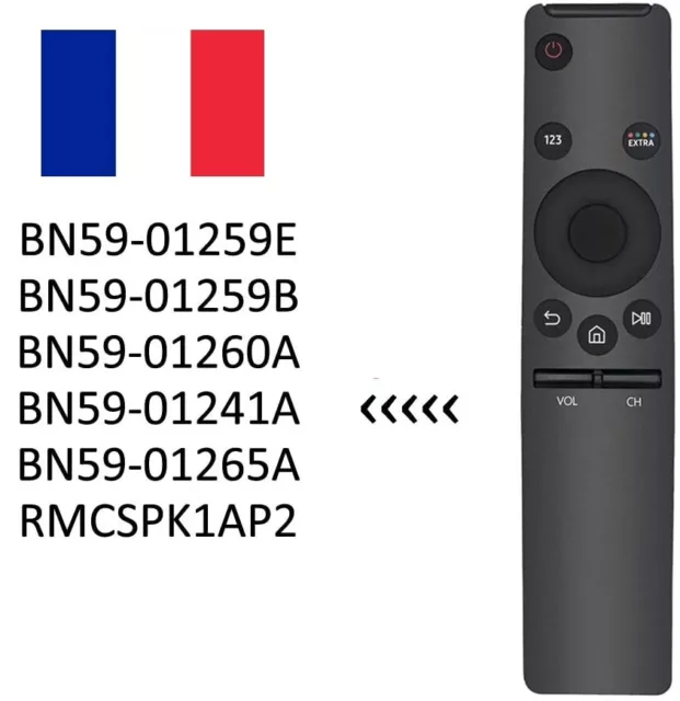 Télécommande de Remplacement pour Samsung Smart TV BN59-01259E TM1640  BN59-01259B BN59-01260A BN59-01265A BN59-01266A BN59-01241A 