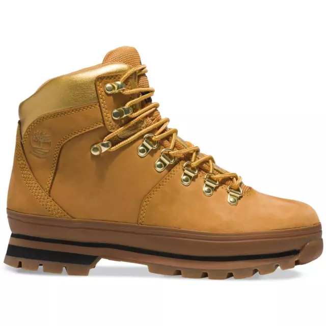 TIMBERLAND WOMENS EURO HIKER Tan Hiking Boots Shoes 7 Medium (B,M) BHFO ...