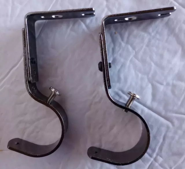Curtain Rod L Hooks Rod/ Pole Hangers (6) Pk 3