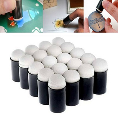 40pcs daubers Spugna Dito Pittura spugne Dito con Custodia per Artigianato Disegno Inchiostro Carta Gesso Sponge Dauber 