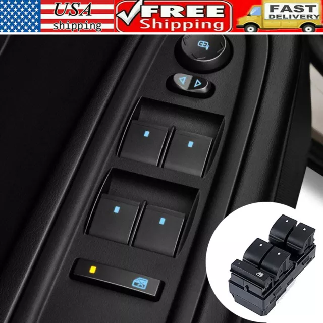 Master Power Window Switch for Chevrolet Silverado GMC Sierra Driver Side 4 Door