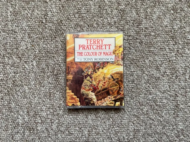 ' the colour of magic ' terry pratchett tony robinson audiobook 2 cassette tapes