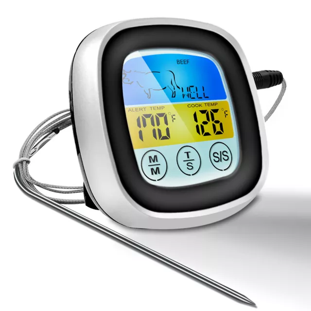 FANTAST Meat thermometer/timer, digital black - IKEA