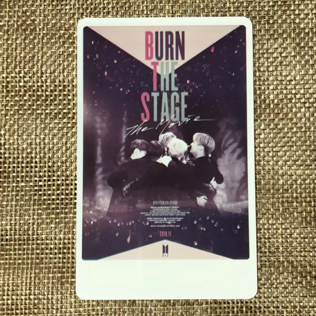 BTS GROUP #20 [ Burn The Stage Movie Official Ticket Photocard Photo ] / New /+G