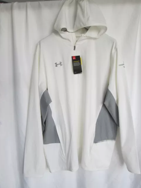 NWT Men's UNDER ARMOUR Storm 1 HeatGear 1/4 Zip Pullover Hoodie Size 2XL Loose